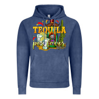Vintage Denim Tequila Por Favor Vintage Hoodie - texasbilliewilder