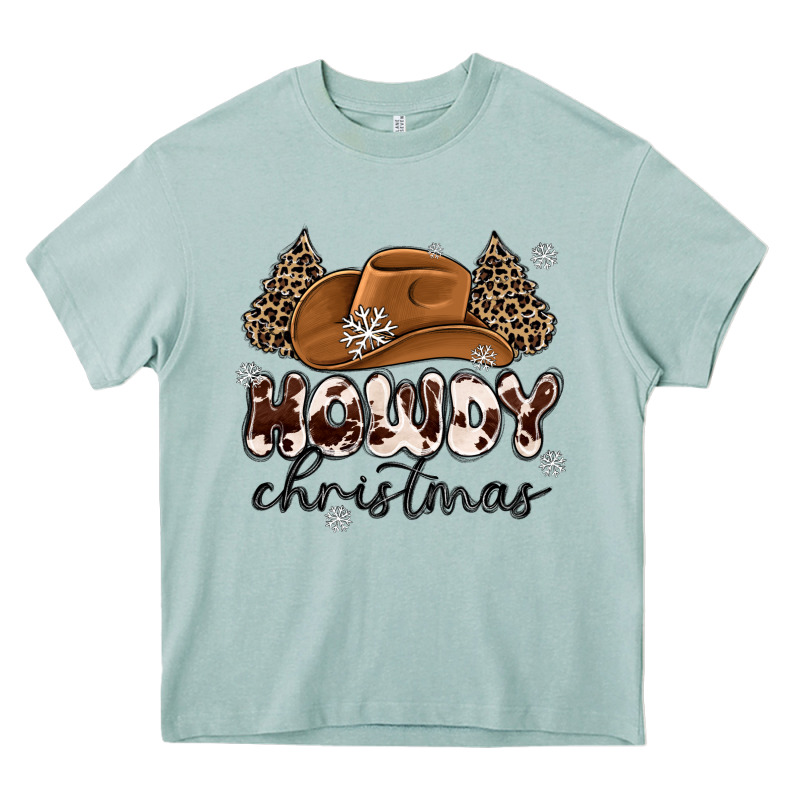 Howdy Christmas Heavy Core Tee by MaliasSmallBusiness | Teevron
