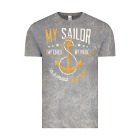 Cloud Rock Proud Navy Mother for Moms of Sailors Proud Mom Navy Family Vintage Tee - longCreatives
