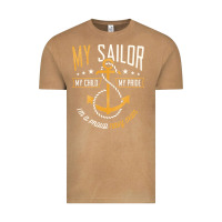 Vintage Camel Proud Navy Mother for Moms of Sailors Proud Mom Navy Family Vintage Tee - longCreatives