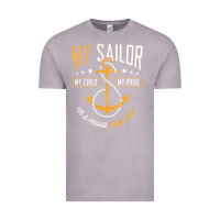 Vintage Zinc Proud Navy Mother for Moms of Sailors Proud Mom Navy Family Vintage Tee - longCreatives