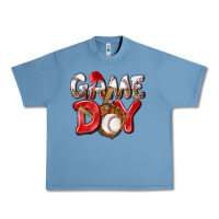 Pebble Blue Game day Baseball Urban Heavy Tee - NancyCooperArtShop