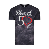 Cloud Black Vintage 50th Birthday Blessed By God For 50 Years Birthday Vintage Tee - longCreatives