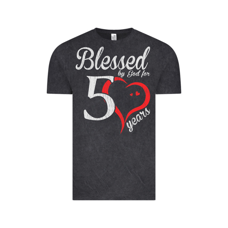 Vintage 50th Birthday Blessed By God For 50 Years Birthday Vintage Tee by longCreatives | Teevron