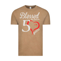 Vintage Coffee Vintage 50th Birthday Blessed By God For 50 Years Birthday Vintage Tee - longCreatives
