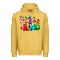 Antique Gold Be Kind LGBTQ+ Premium Hoodie - BundleAndBundleShop