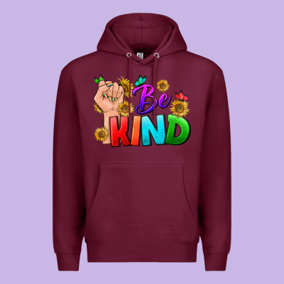 Be Kind Lgbtq+ Premium Hoodie Designed By Bundleandbundleshop