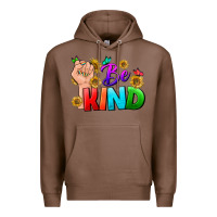 Chestnut Be Kind LGBTQ+ Premium Hoodie - BundleAndBundleShop
