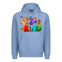 Colony Blue Be Kind LGBTQ+ Premium Hoodie - BundleAndBundleShop
