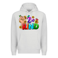 Dove Grey Be Kind LGBTQ+ Premium Hoodie - BundleAndBundleShop
