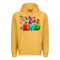 Mustard Be Kind LGBTQ+ Premium Hoodie - BundleAndBundleShop