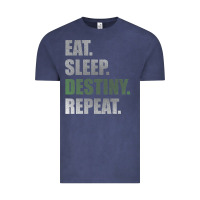 Vintage Denim Destiny  Eat Sleep Destiny Repeat Short Sleeve Vintage Tee - longCreatives