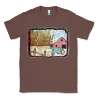 Chestnut Christmas Barn Tractor Snow Classic Tee - Bettercallsaul
