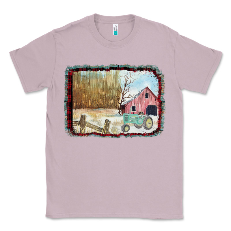 Christmas Barn Tractor Snow Classic Tee by Bettercallsaul | Teevron