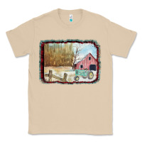 Mushroom Christmas Barn Tractor Snow Classic Tee - Bettercallsaul