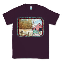 Plum Christmas Barn Tractor Snow Classic Tee - Bettercallsaul
