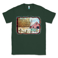 Sports Green Christmas Barn Tractor Snow Classic Tee - Bettercallsaul
