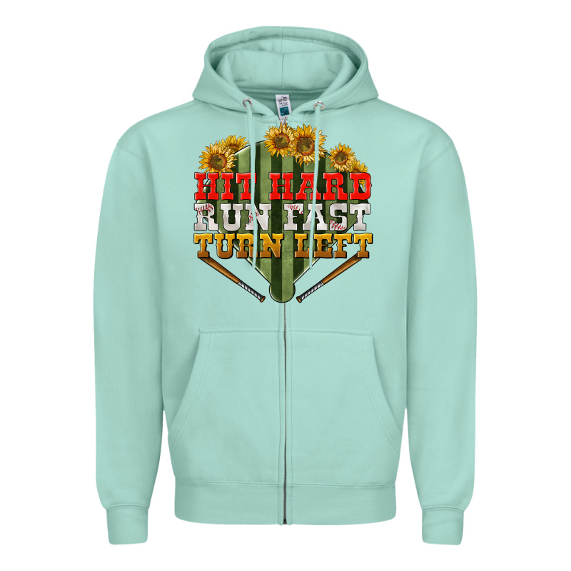Hit Hard Run Fast Turn Left Zipper Hoodie by BundleAndBundleShop | Teevron