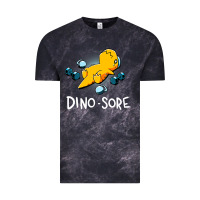 Cloud Black Dino Sore Funny Dinosaur Workout Gym Fitness Lifting Vintage Tee - longCreatives