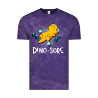 Cloud Purple Dino Sore Funny Dinosaur Workout Gym Fitness Lifting Vintage Tee - longCreatives