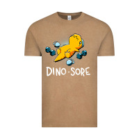 Vintage Coffee Dino Sore Funny Dinosaur Workout Gym Fitness Lifting Vintage Tee - longCreatives