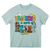 Arona teaching is a work of heart Heavy Core Tee - NancyCooperArtShop