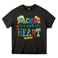Asphalt teaching is a work of heart Heavy Core Tee - NancyCooperArtShop