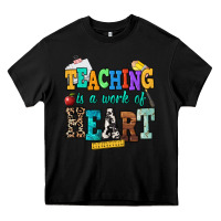Black teaching is a work of heart Heavy Core Tee - NancyCooperArtShop