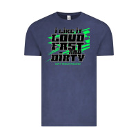 Vintage Denim Dirt Modified Racing Apparel Sprint Car Dirt Track Racing Vintage Tee - longCreatives
