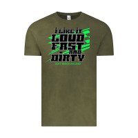 Vintage Olive Dirt Modified Racing Apparel Sprint Car Dirt Track Racing Vintage Tee - longCreatives