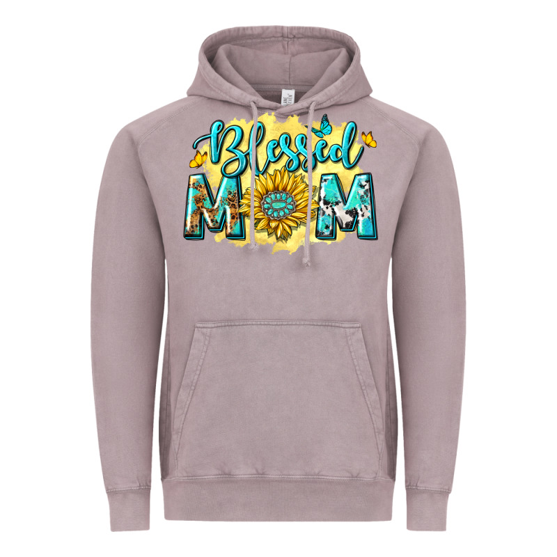 Blessed Mom With Sunflowers Vintage Hoodie by texasbilliewilder | Teevron