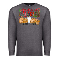 Charcoal Heather christmas calories dont count Premium Sweatshirt - CowhideDigitalArt