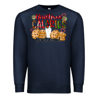 Navy christmas calories dont count Premium Sweatshirt - CowhideDigitalArt