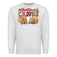 Oatmeal Heather christmas calories dont count Premium Sweatshirt - CowhideDigitalArt