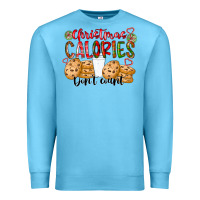 Ocean Blue christmas calories dont count Premium Sweatshirt - CowhideDigitalArt