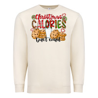 Sandshell christmas calories dont count Premium Sweatshirt - CowhideDigitalArt