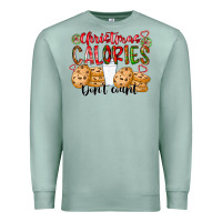 Seafoam christmas calories dont count Premium Sweatshirt - CowhideDigitalArt