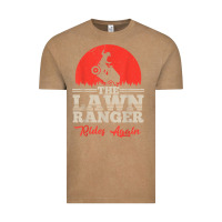 Vintage Coffee the lawn ranger rides again shirt  cute lawn caretaker gift Vintage Tee - longCreatives