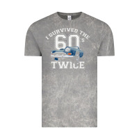 Cloud Rock I Survived The Sixties Twice Classic Birthday Vintage Tee - longCreatives