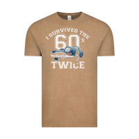 Vintage Coffee I Survived The Sixties Twice Classic Birthday Vintage Tee - longCreatives