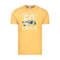 Vintage Mustard I Survived The Sixties Twice Classic Birthday Vintage Tee - longCreatives