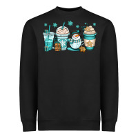 Black winter coffee cups Heavyweight Sweatshirt - OliviaCreatesArt
