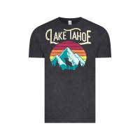 Vintage Black Vintage Lake Tahoe Mountains Retro T Vintage Tee - longCreatives