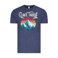 Vintage Denim Vintage Lake Tahoe Mountains Retro T Vintage Tee - longCreatives