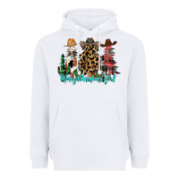 White merry christmas y'all christmas trees Heavyweight Hoodie - CowhideDigitalArt