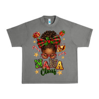 Tornado Nana Claus Afro Messy Bun Urban Heavy Tee - texasbilliewilder