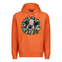 Carrot baby cow with sunflower Premium Hoodie - RanaPortraitStore