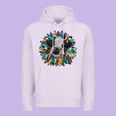Baby Cow With Sunflower Premium Hoodie Designed By Ranaportraitstore