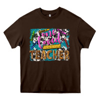 Chocolate Brown one loved teacher Heavy Core Tee - NancyCooperArtShop