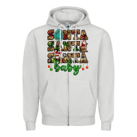 Dove Grey santa santa santa baby Zipper Hoodie - FaDigitalArtStudio